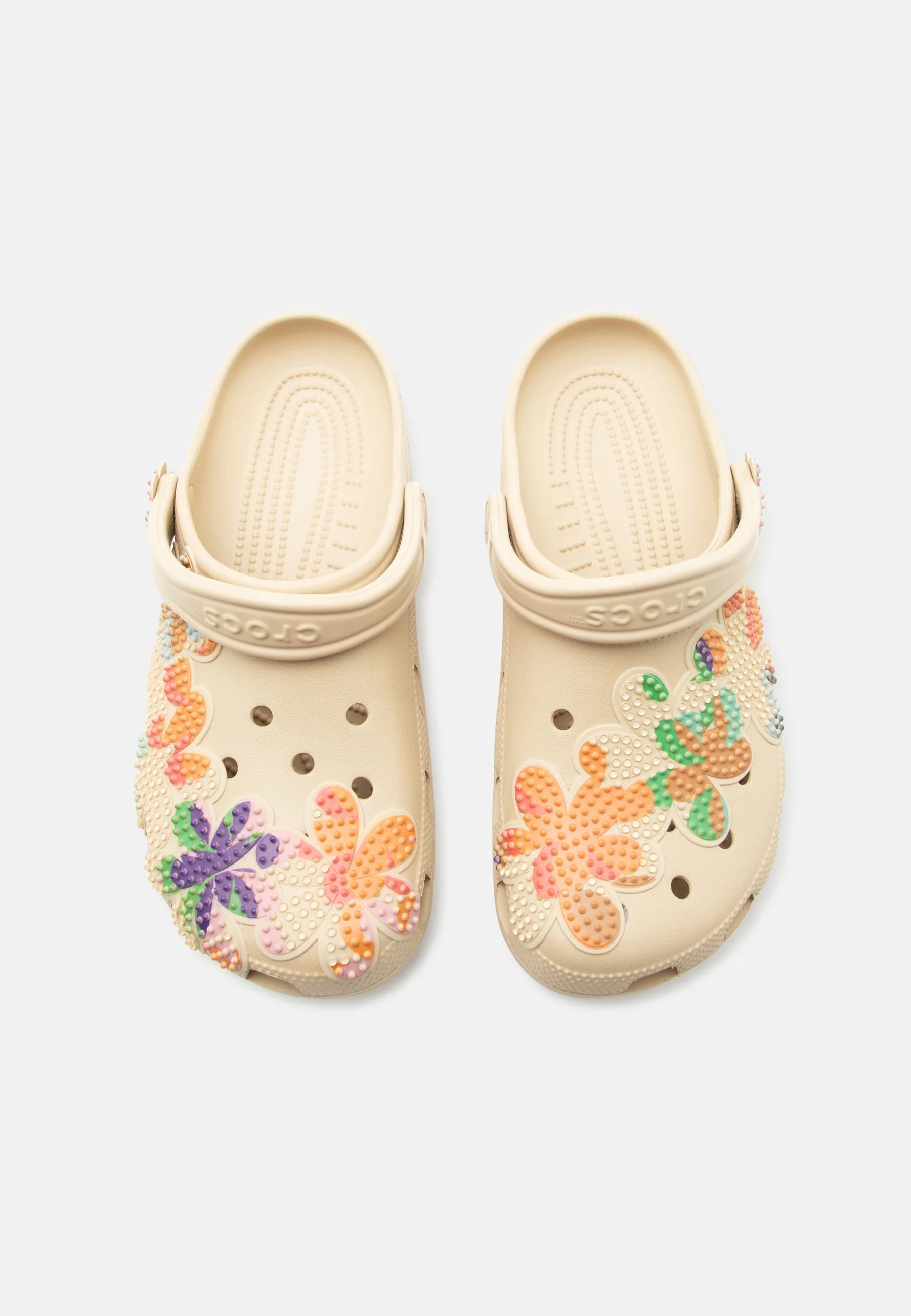 Crocs Classic Summer Beaded Unisex Mules – Beige