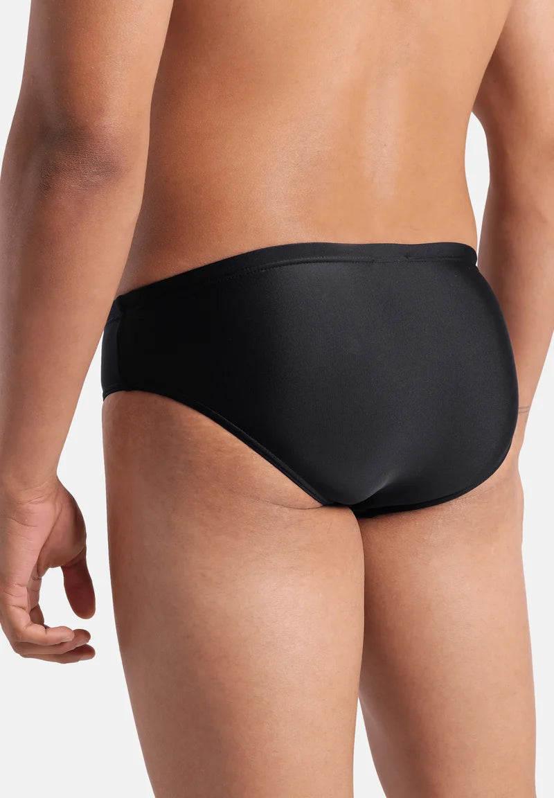 Slip de bain Arena Openings – Noir, Turquoise