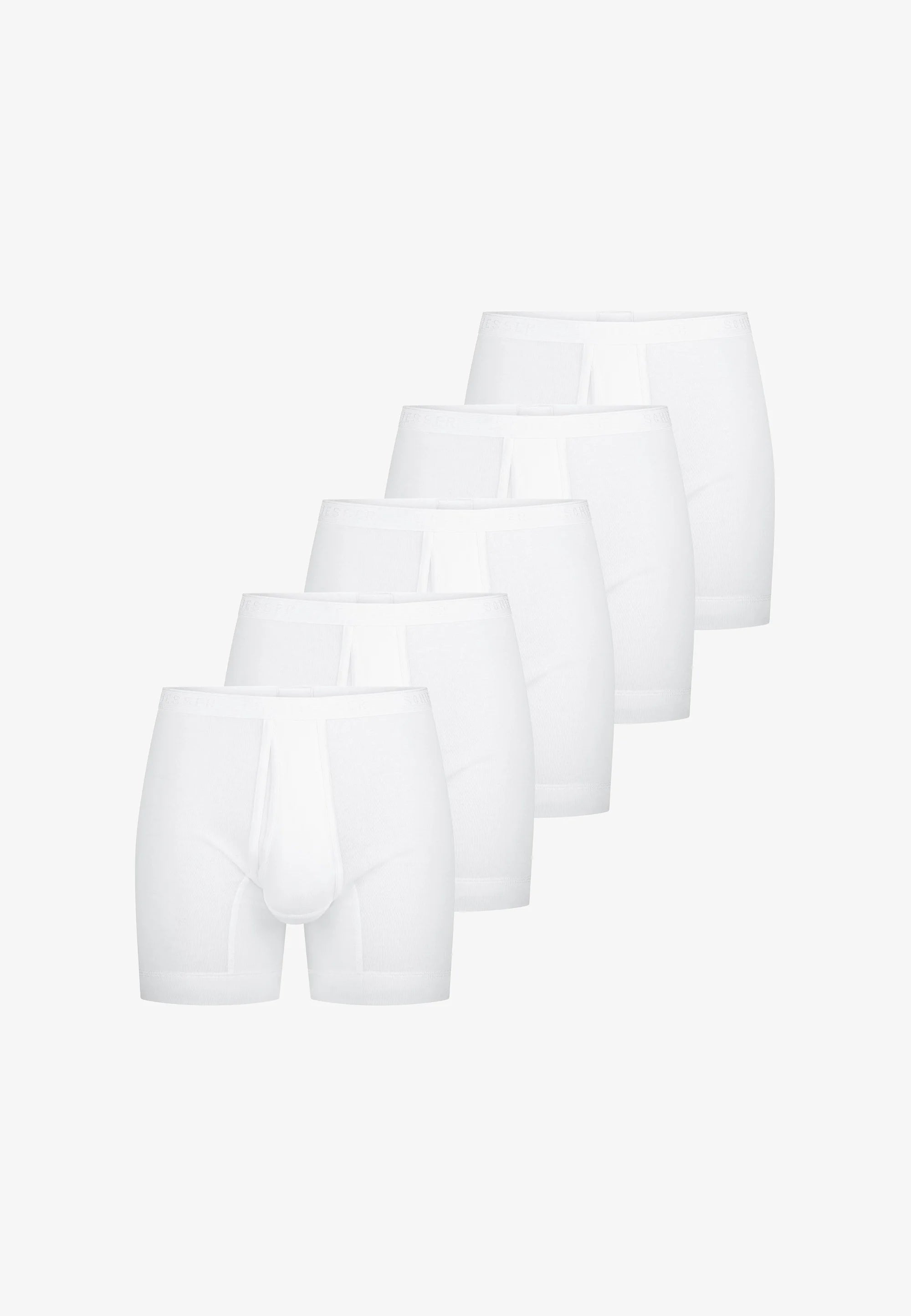 Lot de 5 caleçons Schiesser Original Classics Feinripp - Blanc