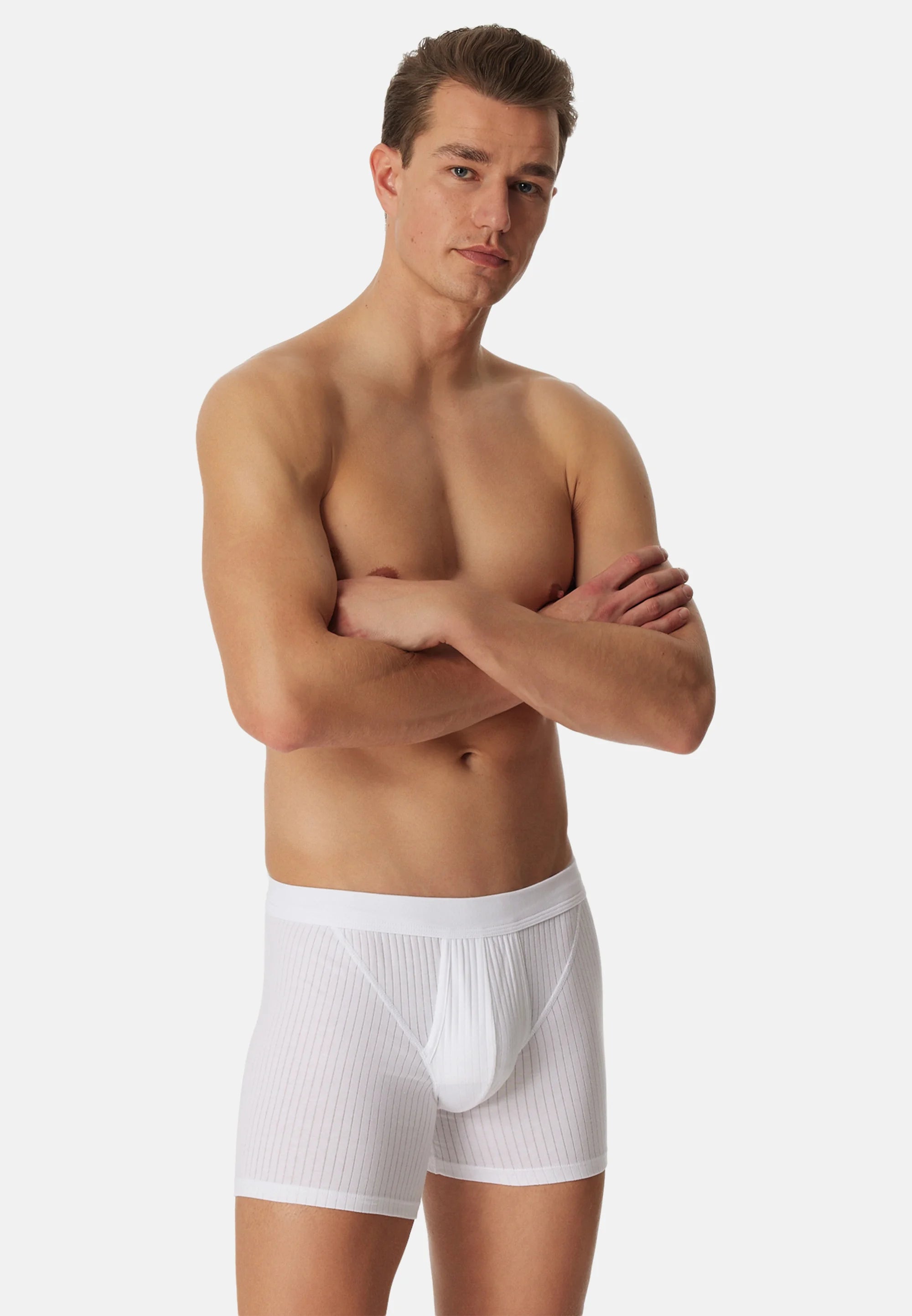 Schiesser Essentials Authentic 6 Pack boxerky – černé, bílé