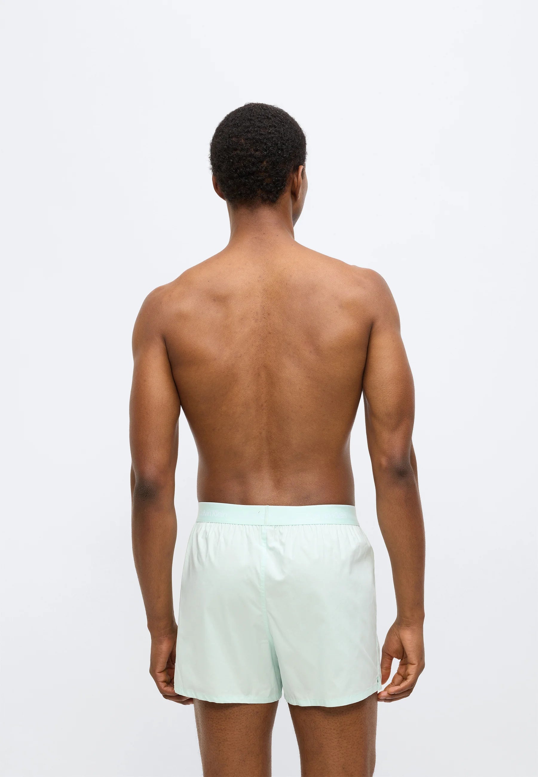 Boxer slim Calvin Klein Icon in cotone elasticizzato - Confezione da 3 - Shoreline, Blu scuro, Grigio nebbia
