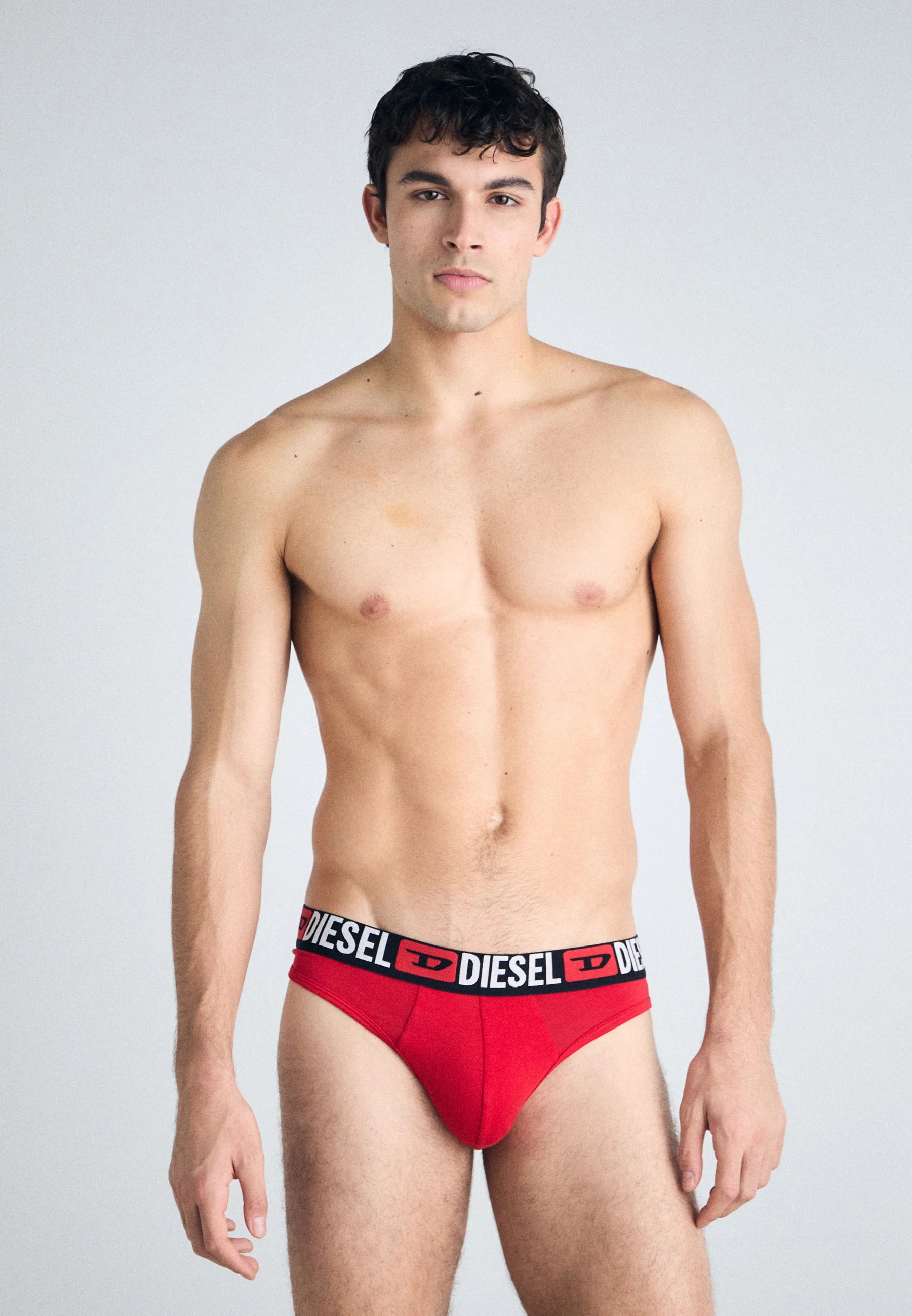 Diesel Rick Core Confezione da 3 perizoma: nero, grigio, rosso