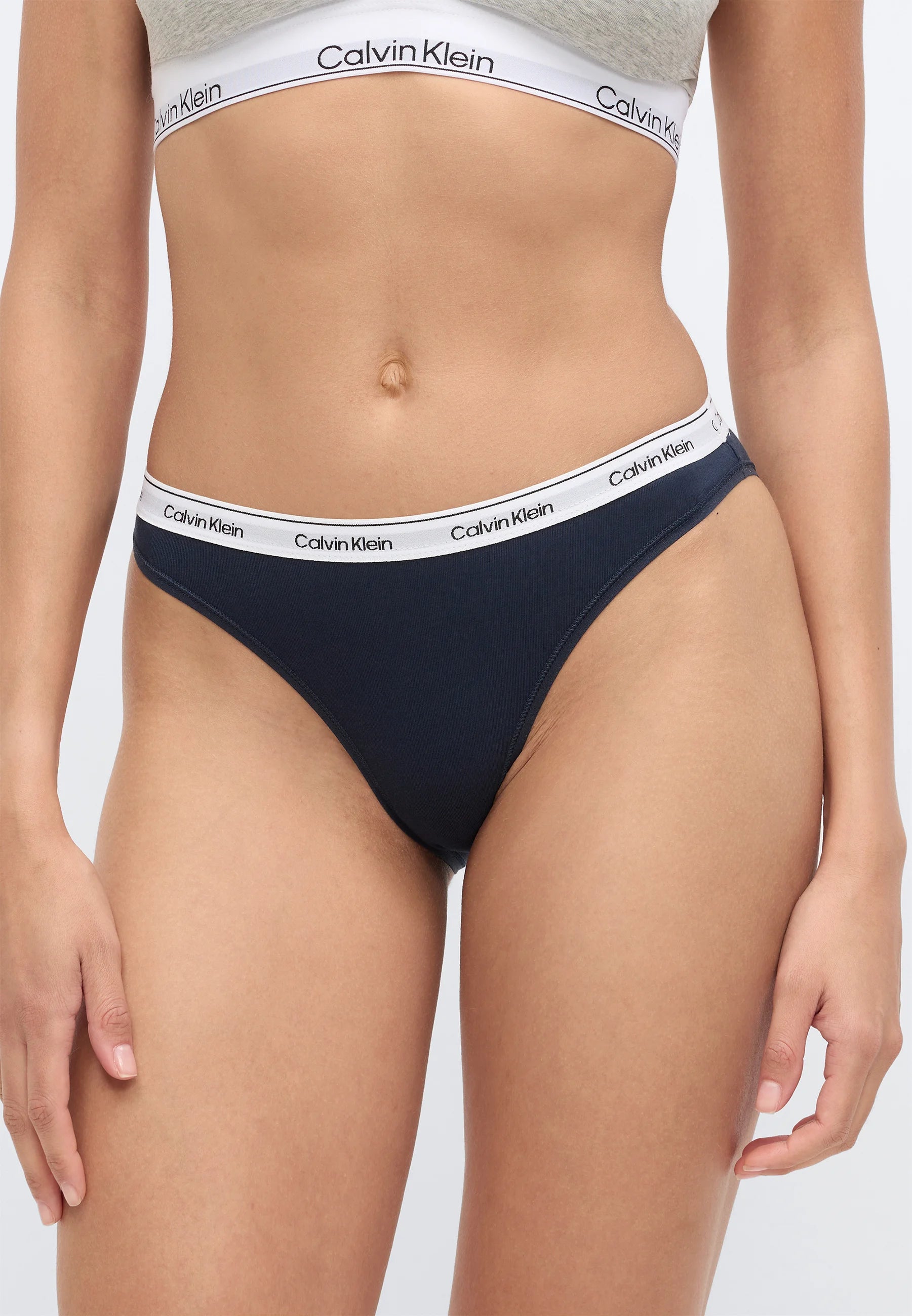 Lot de 3 slips Calvin Klein Icon Logo, Shoreline, Snow Heather, Pear Sorbet