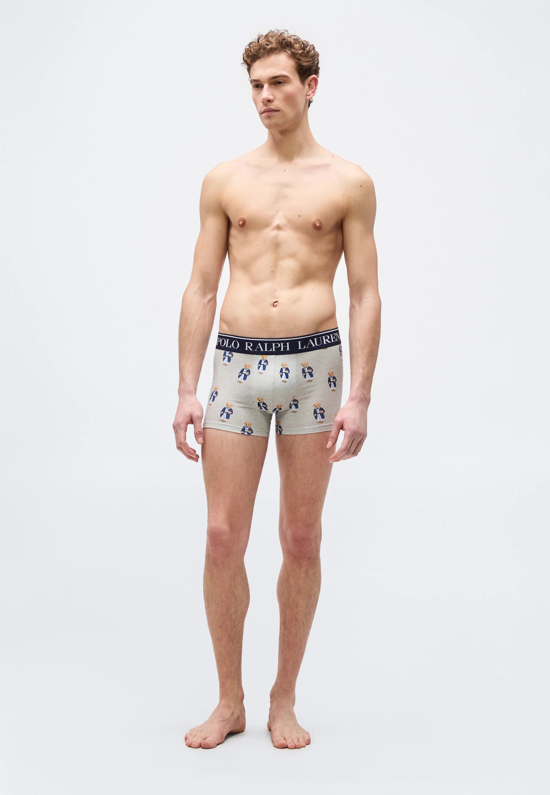 Polo Ralph Lauren Cotton Stretch Trunks – Low Rise – 2 Pack – Navy, Taylor Heather
