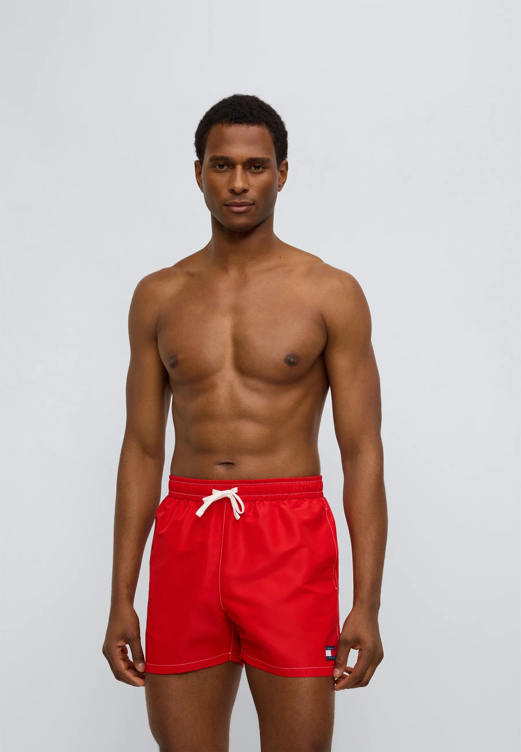 Short de bain Tommy Hilfiger Heritage Logo – Deep Crimson
