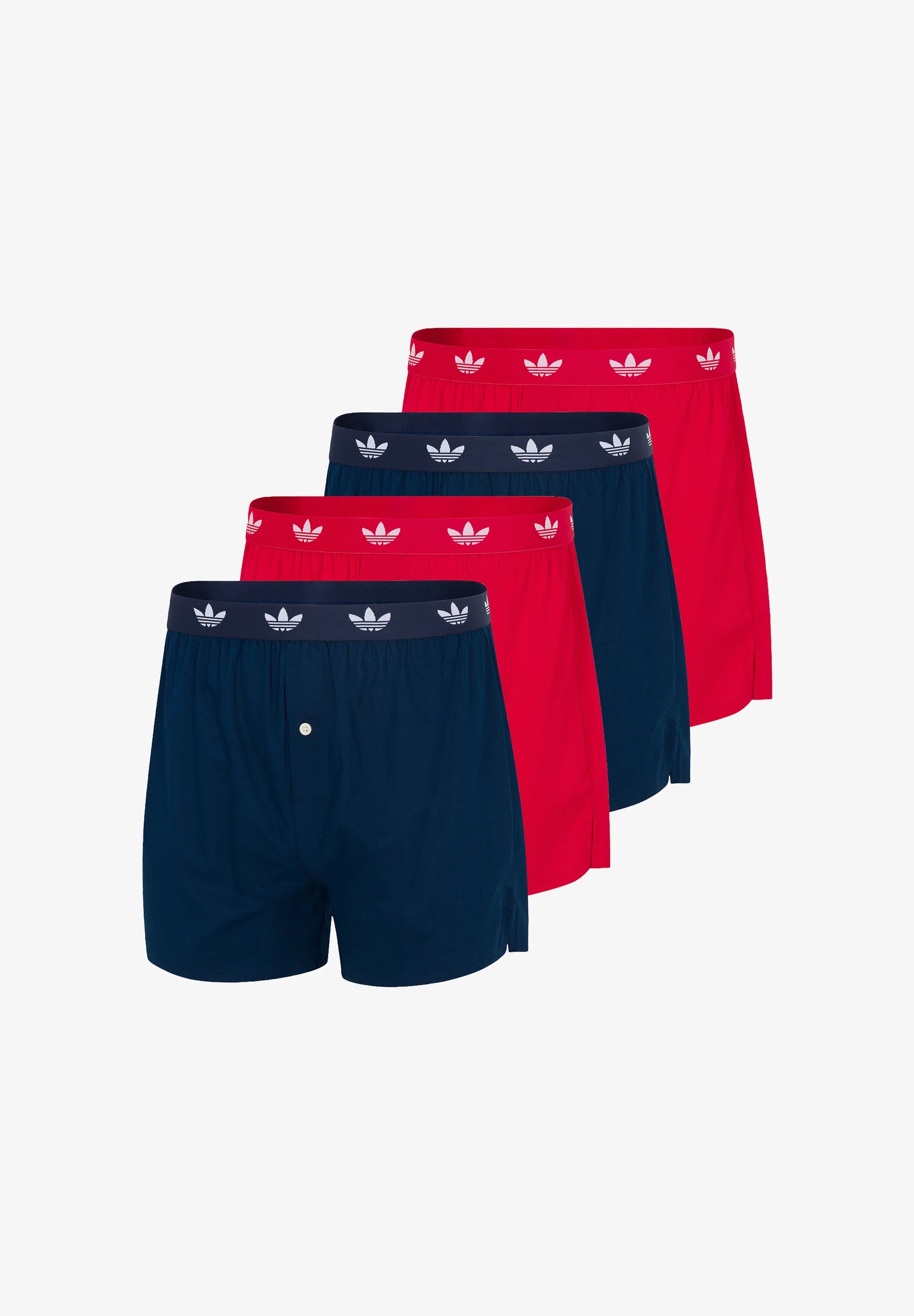 Adidas Originals 4 Pack Boxer Shorts – Red, Dark Blue