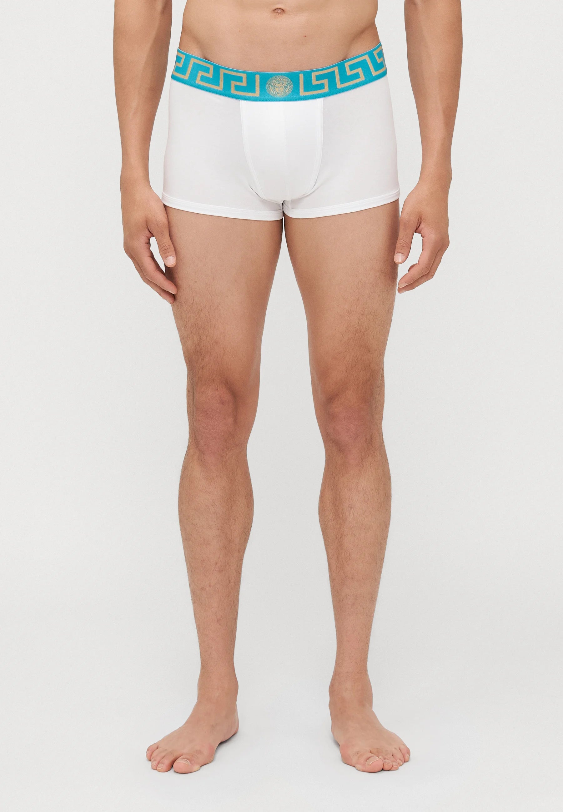 Bavlněné Stretch Low Rise Trunks – Bianco, tmavě zelená mořská