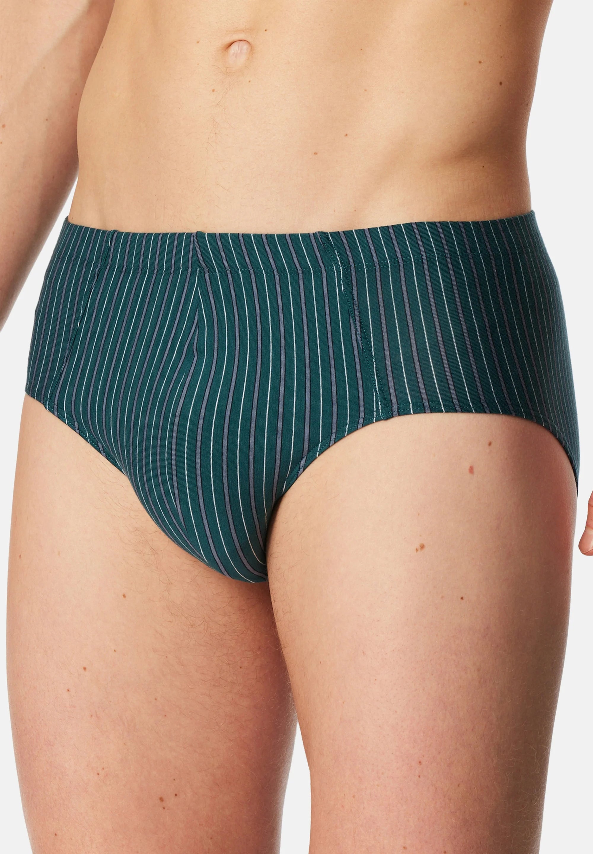 Schiesser 95 5 Essentials Cotton 9 Pack Mini Briefs – Turquoise