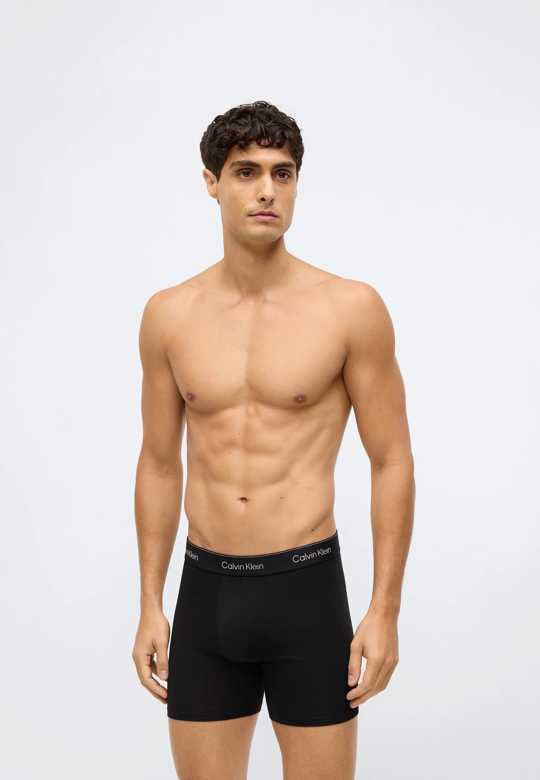 Calvin Klein Icon Cotton Stretch Slips – 3er-Pack – Schwarz