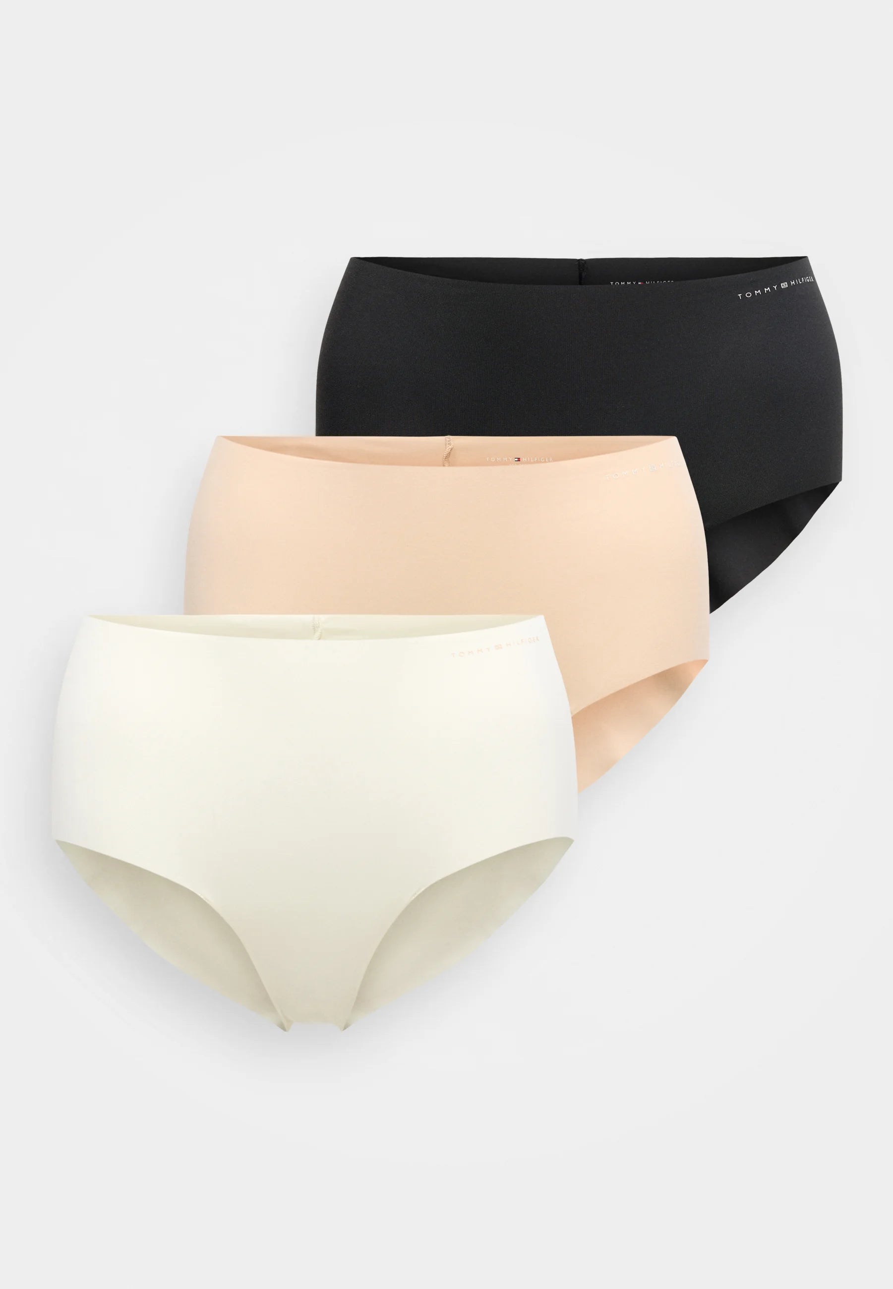 Tommy Hilfiger - Lot de 3 shorts en microfibre, ivoire, Misty Blush, noir