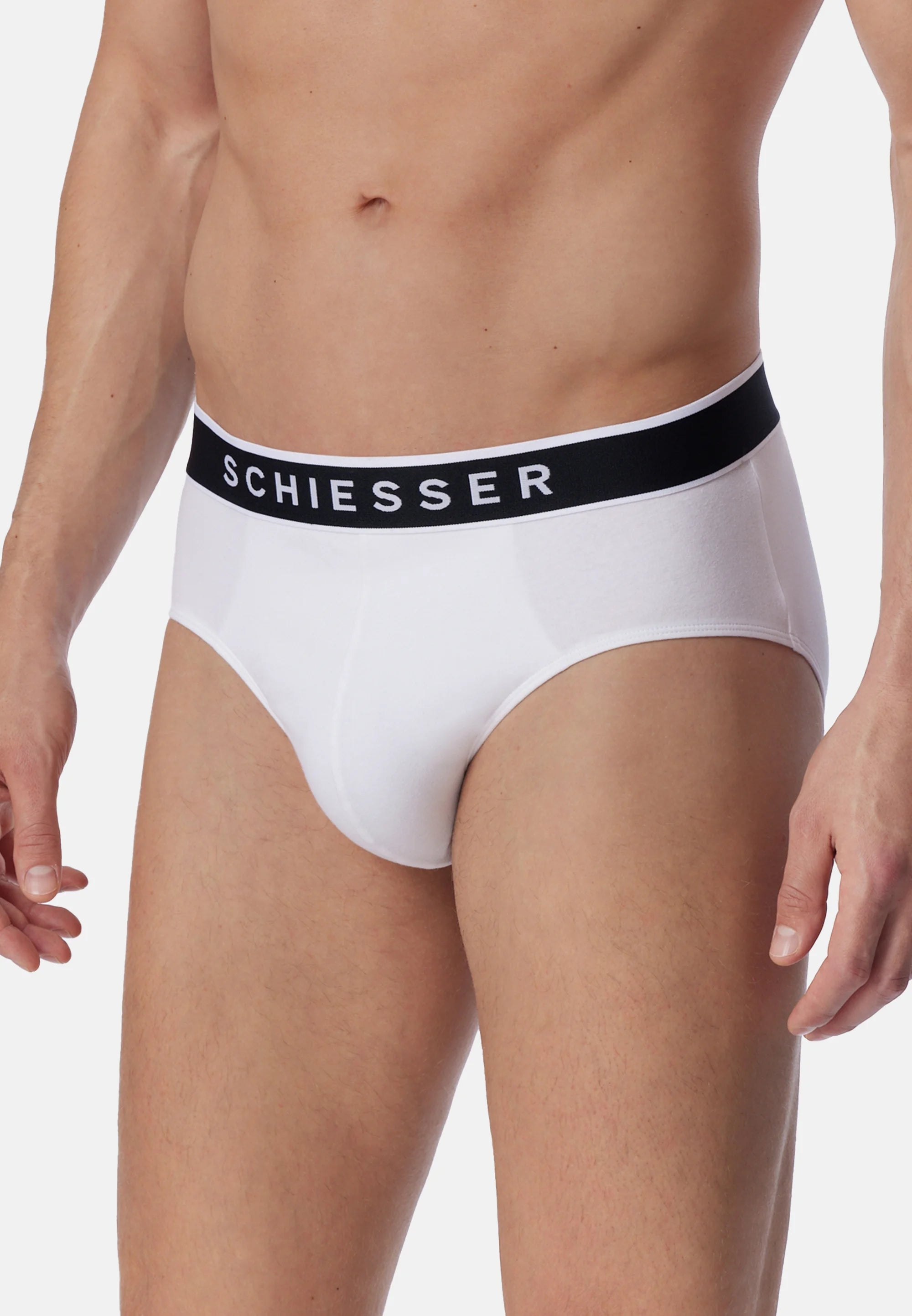 Schiesser 95 5 Slip in cotone Rio, confezione da 6 – Bianco