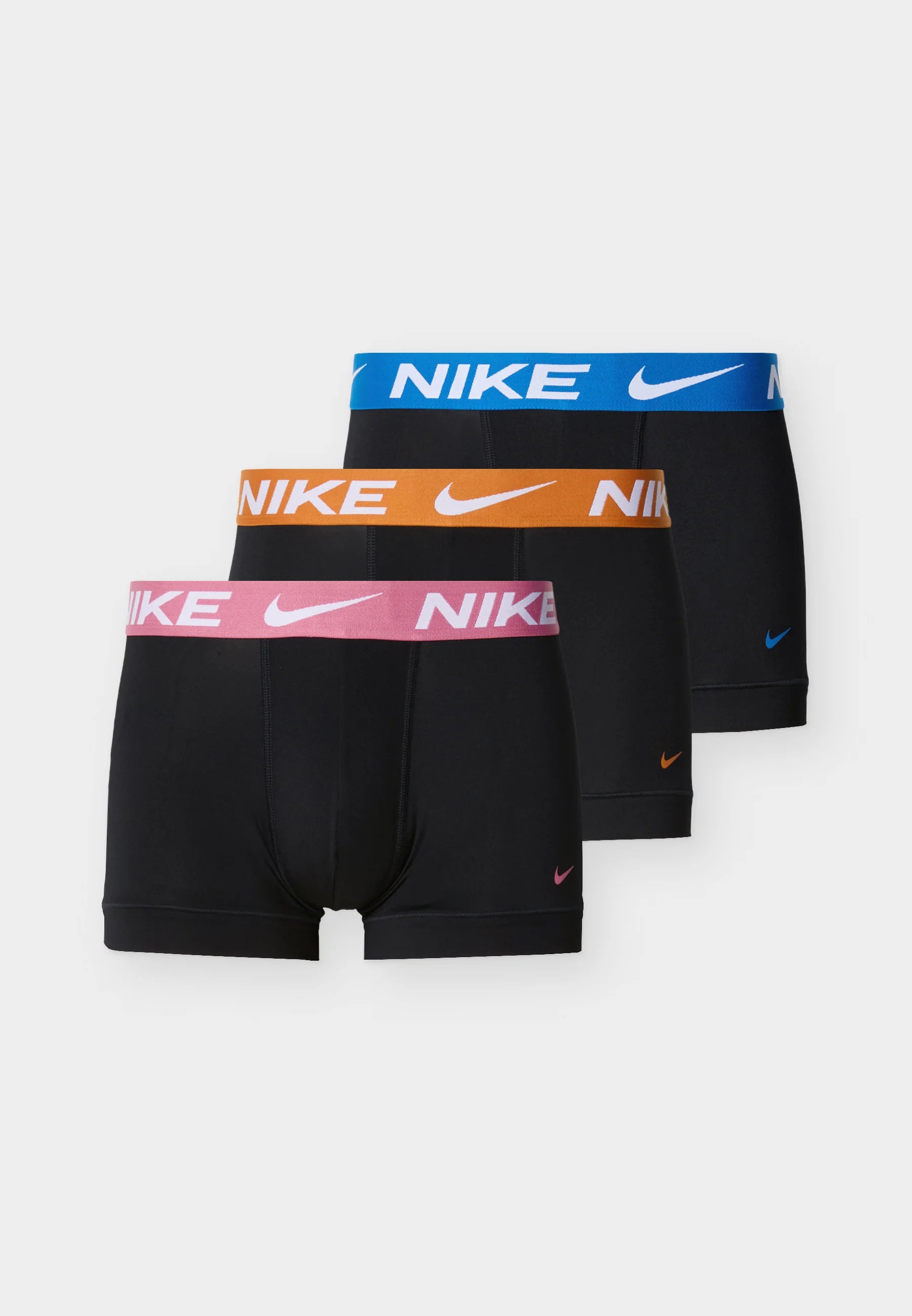 Confezione da 3 bauli intimi Nike: nero, blu brillante, peonia, monarca