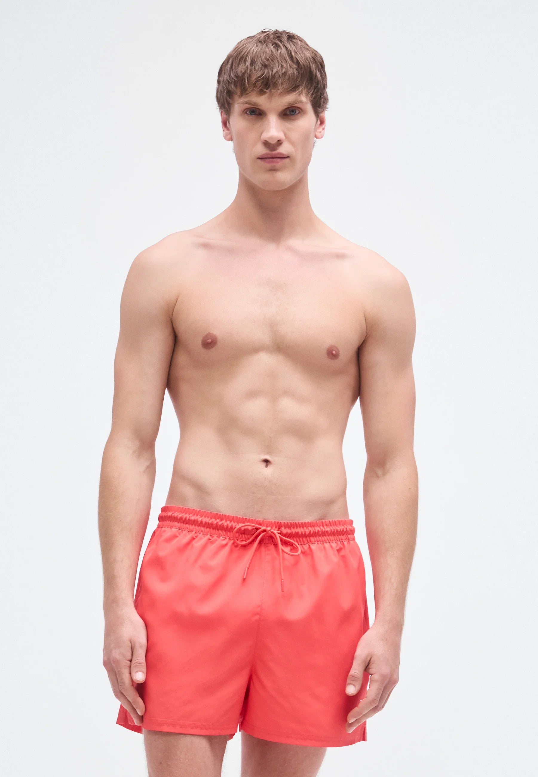 Short de bain monogramme Calvin Klein – Rose punch