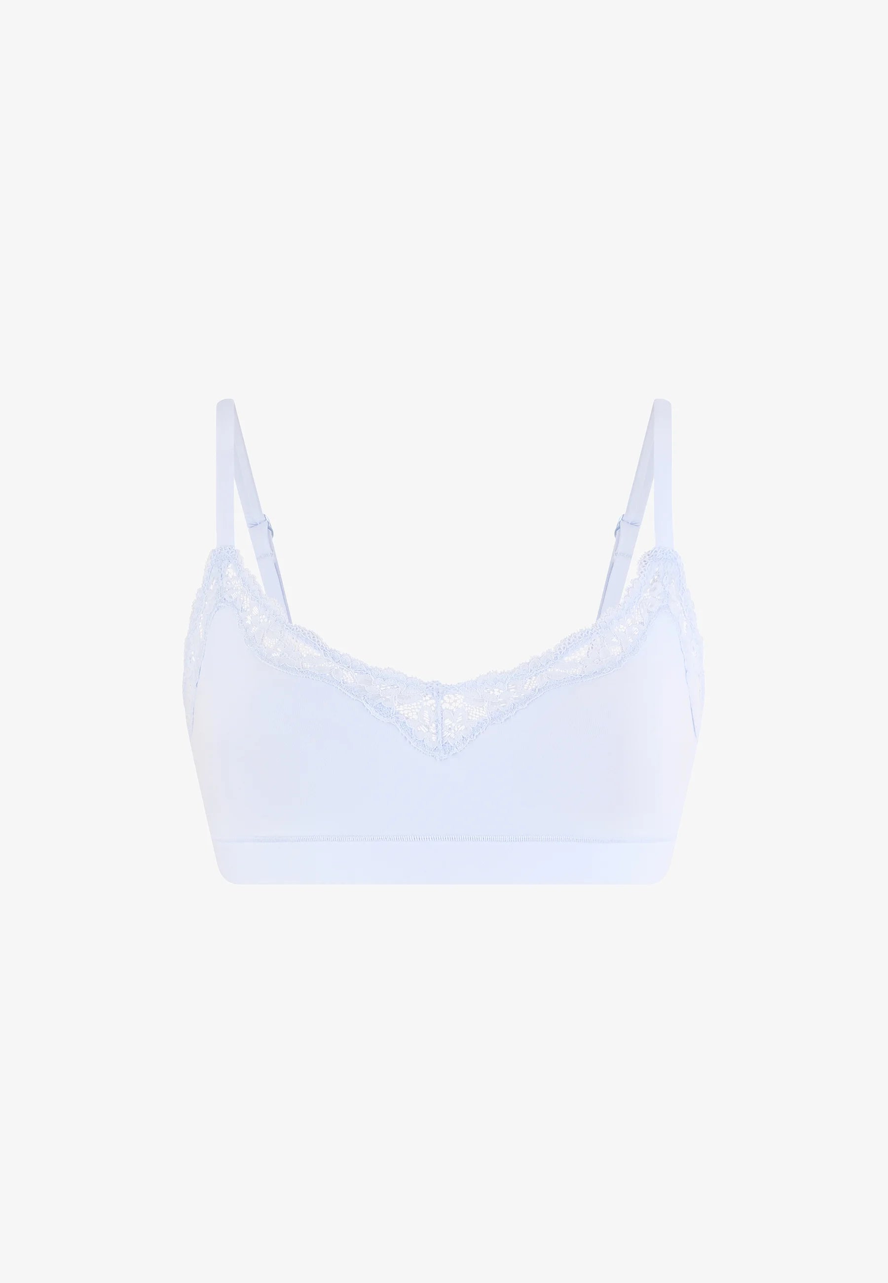 Etam Pure Soft Lace Bustier – Hellblau