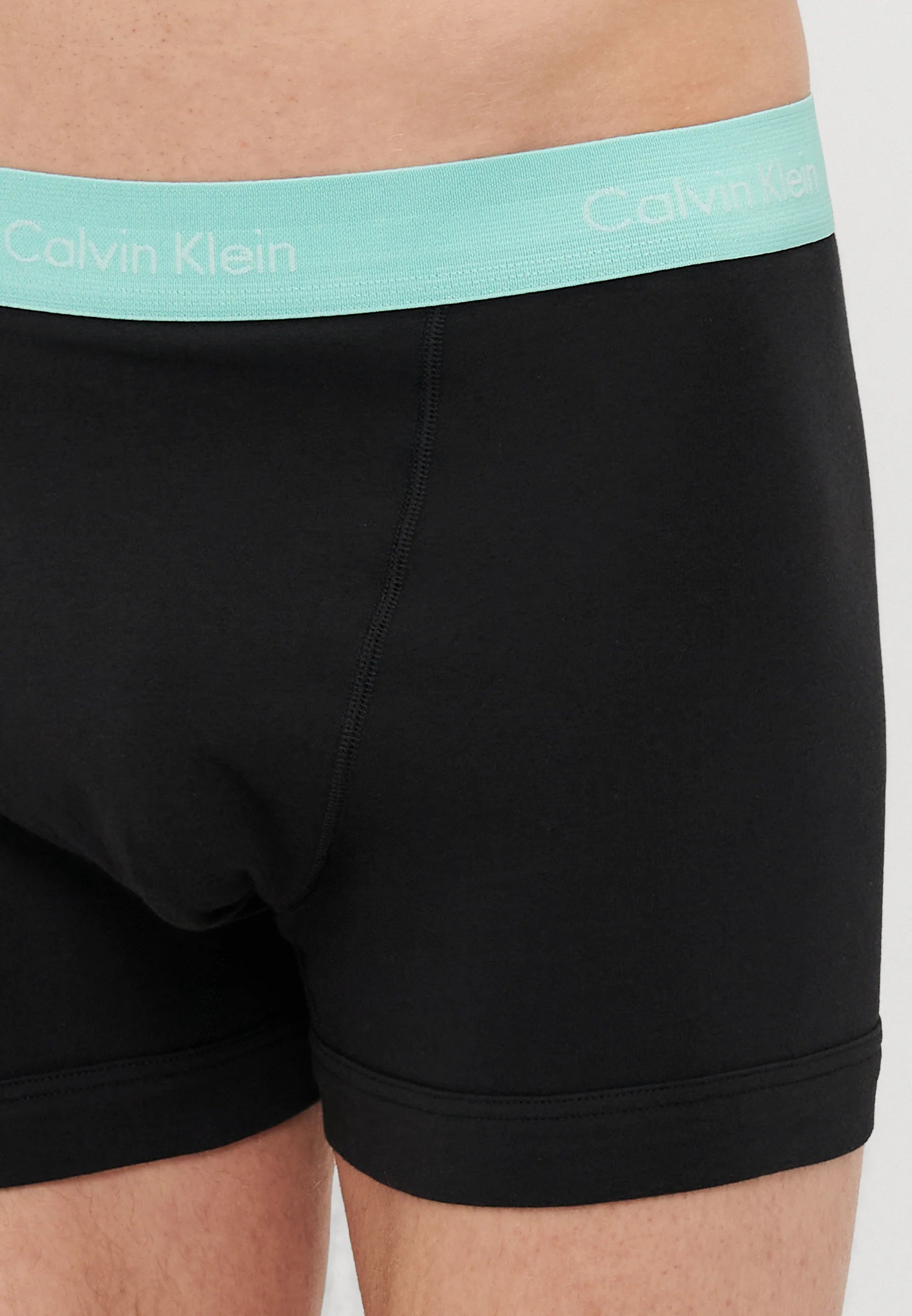 Boxers Calvin Klein en coton stretch – Lot de 3 – Noir, Denim délavé, Teinte, Beau