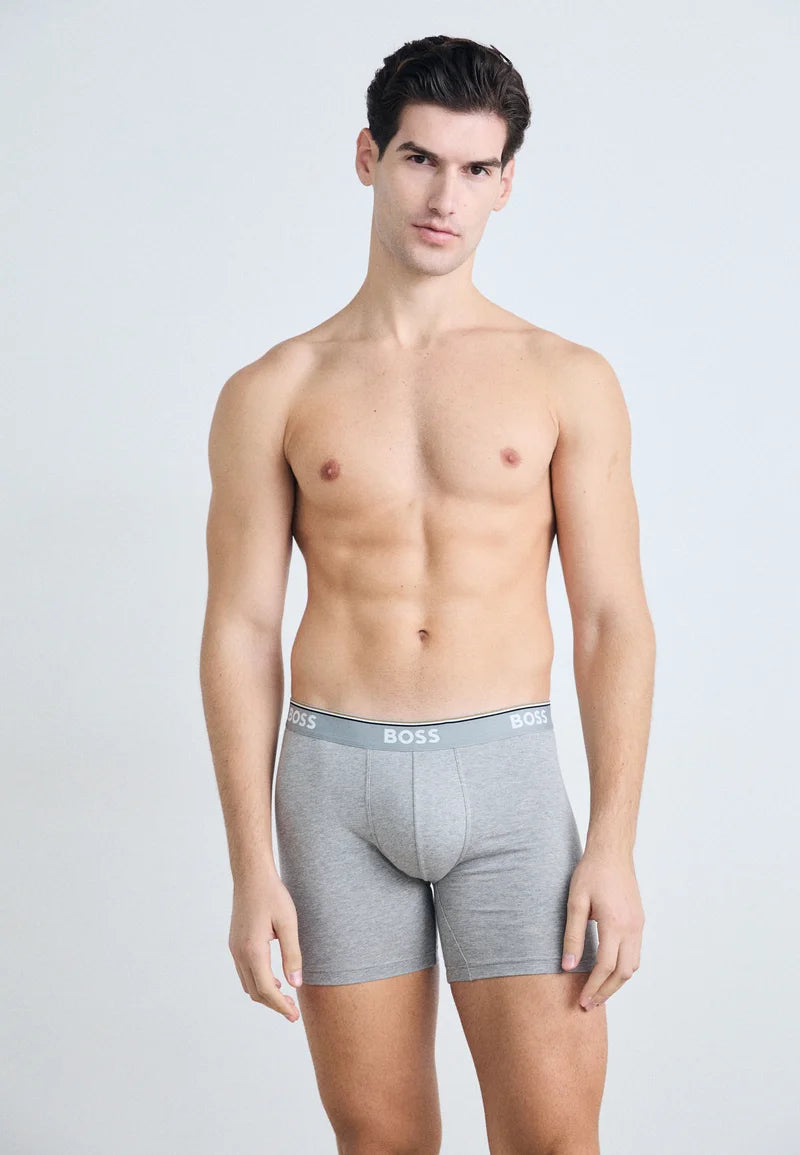 BOSS Power 3 Pack – Trunks – Black, White, Grey