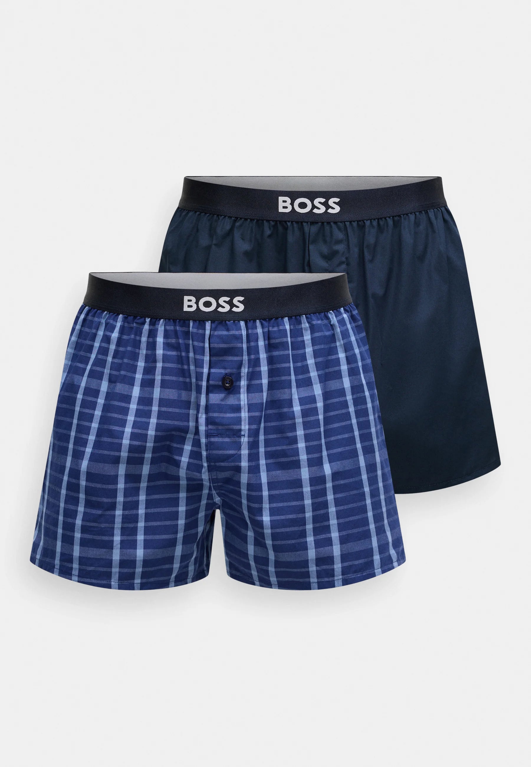 Boxerky BOSS 2 Pack – středně modré