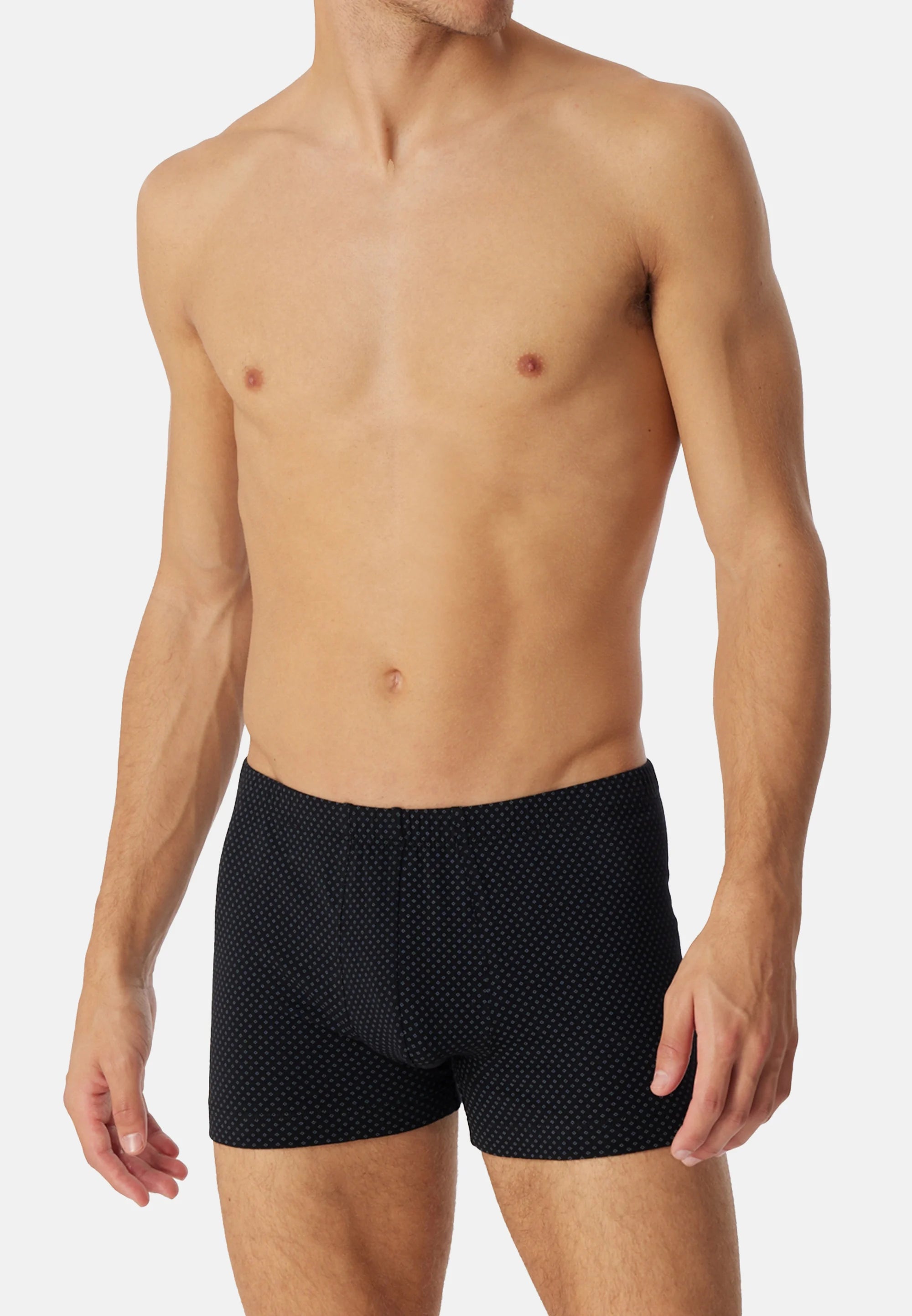 Schiesser Casual Cotton Trunks 3 Pack – Black