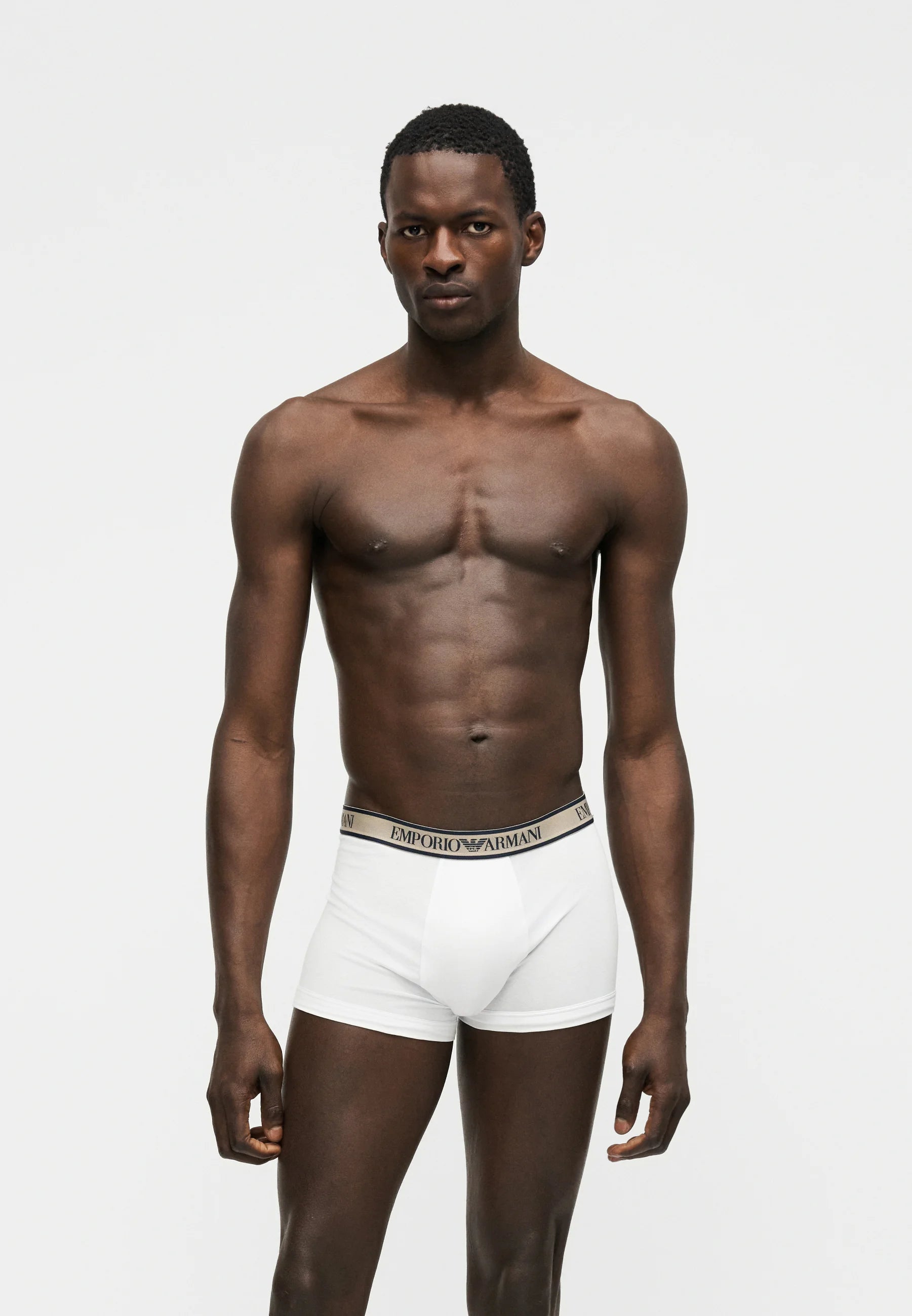 Emporio Armani Core Logoband Cotton Stretch Trunks 3 Pack – Red, White, Black
