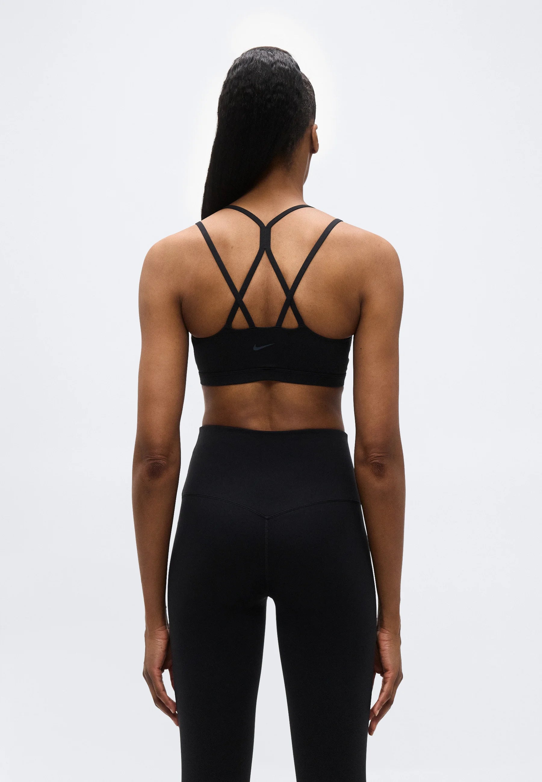 Soutien-gorge Nike Performance Zenvy Strappy Light Support - Noir, Gris froid