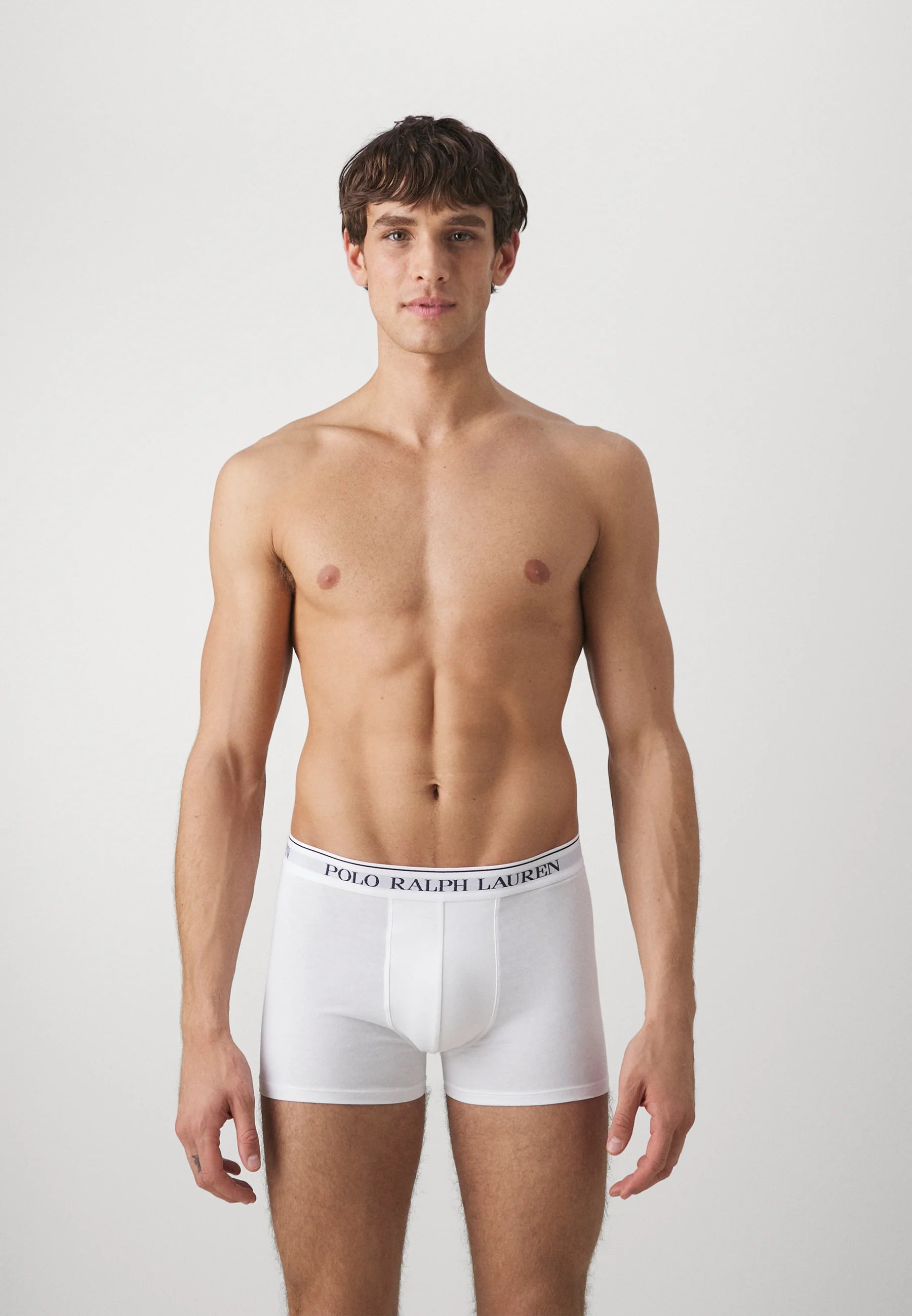 Lot de 5 boxers en coton stretch Polo Ralph Lauren - Blanc