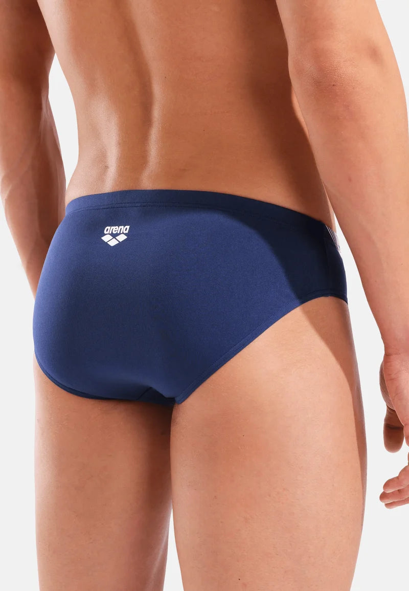 Arena Graphic Slip De Bain – Bleu Marine, Blanc