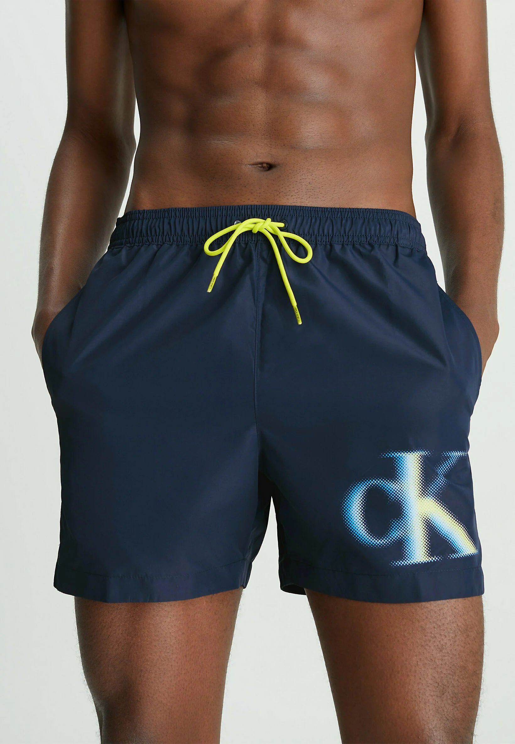 Short de bain graphique Calvin Klein – Navy Iris