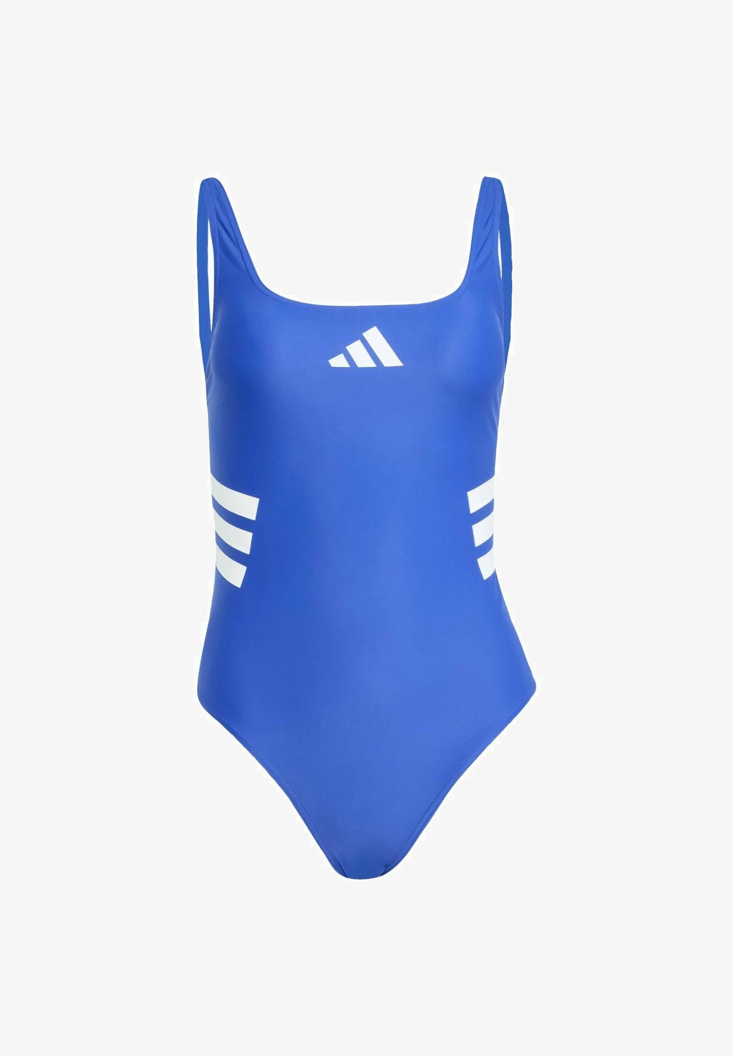 Adidas 3-Stripes Sportswear Einteiler-Badeanzug – Semi Lucid Blue, Weiß