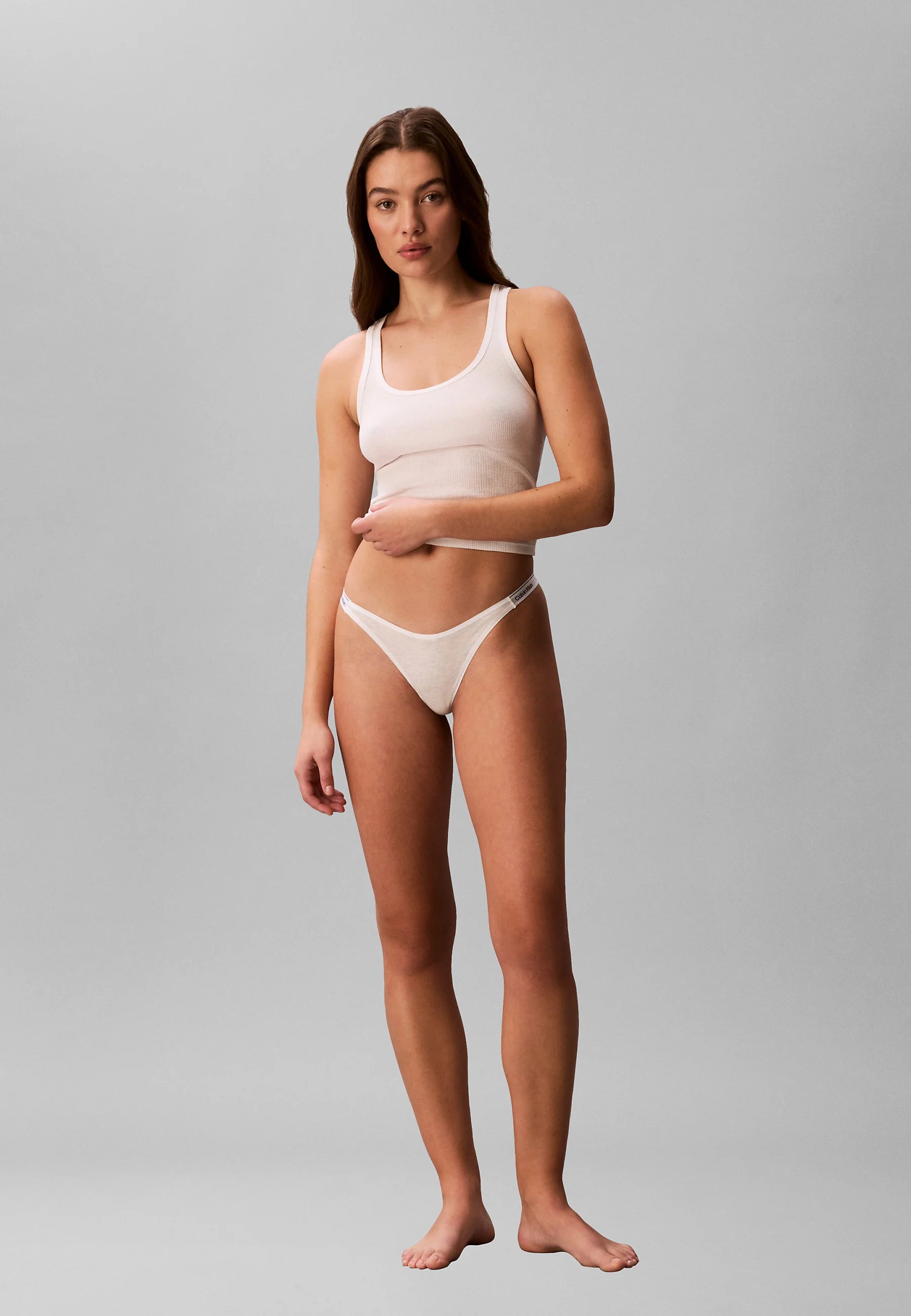 Calvin Klein Dipped Icon Logo 3-Pack Thongs – Shoreline, Snow Heather, Pear