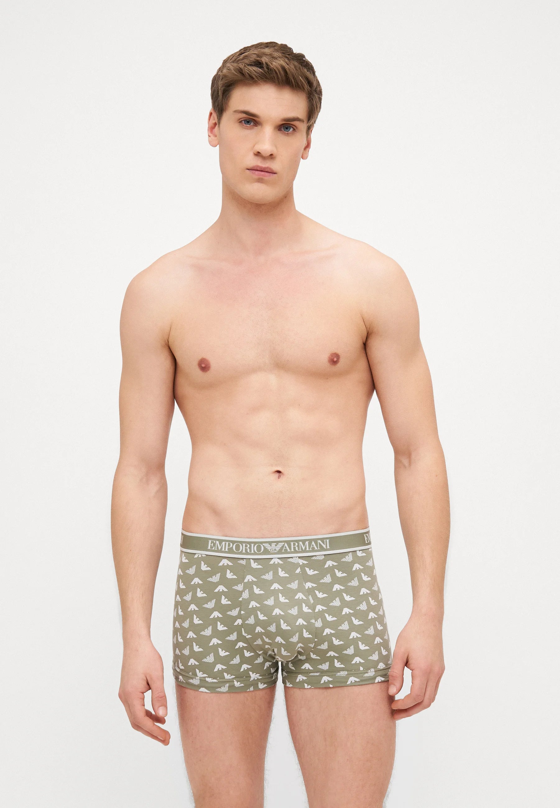 Emporio Armani Trunks 3 Pack – černá, zelená