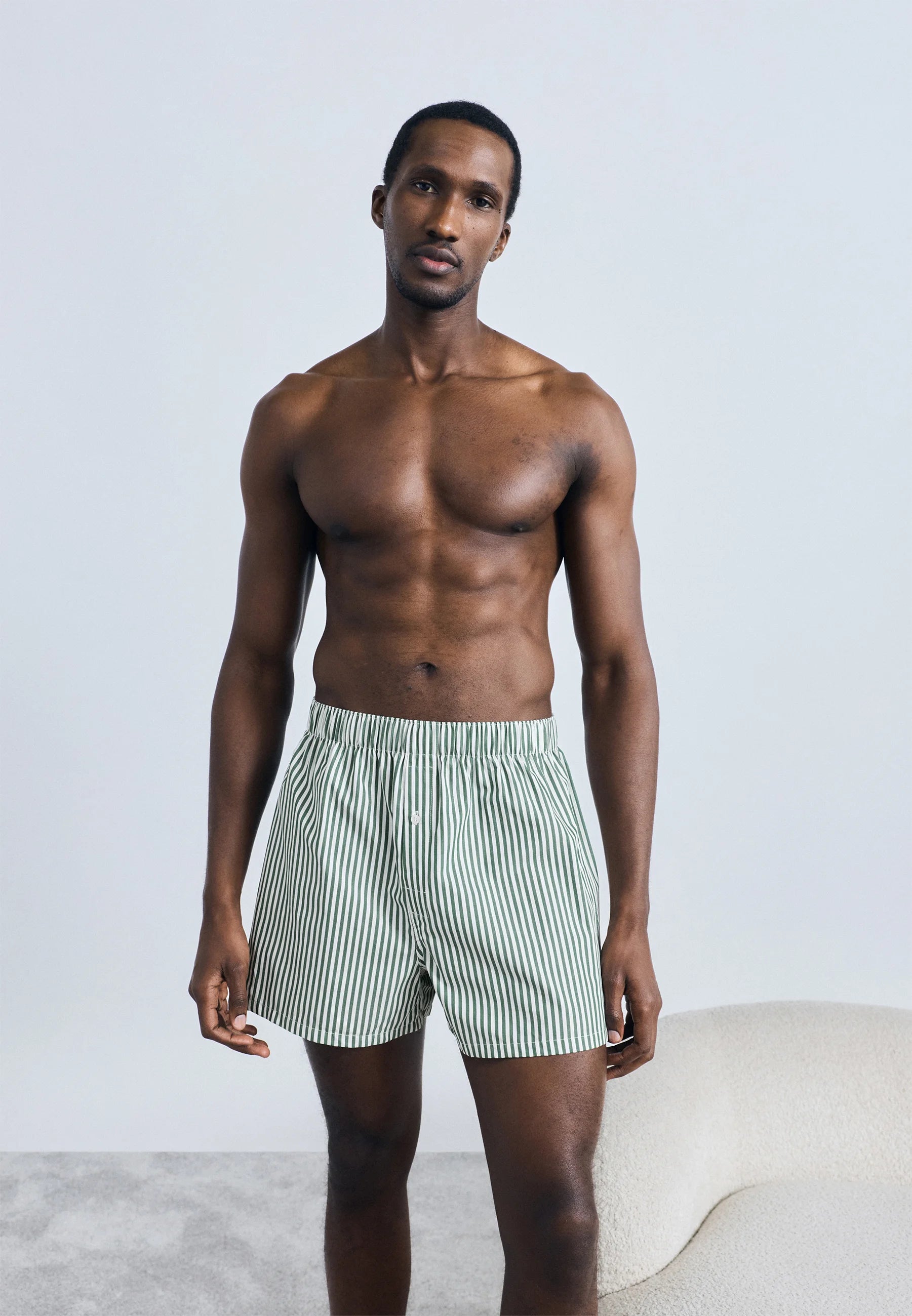 Lacoste Loose Cotton Boxer Shorts 2 Pack – Green, White, Sinople